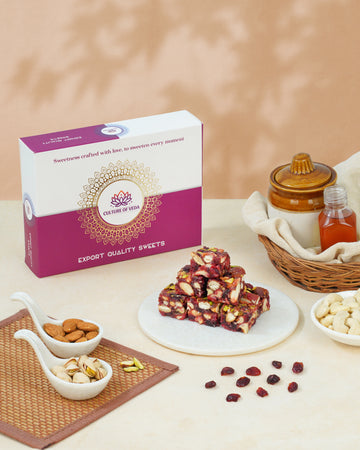 Cranberry Dryfruit Barfi
