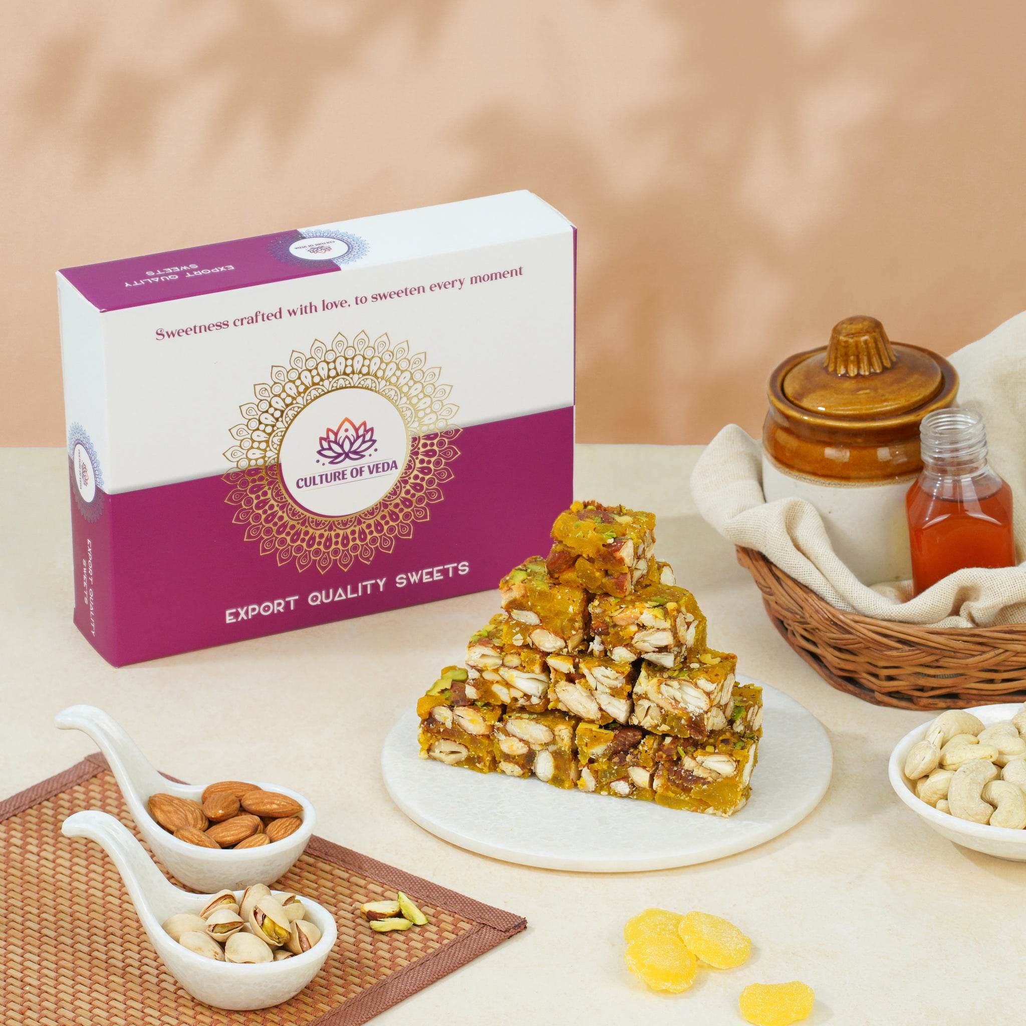 pineapple Dryfruit Barfi