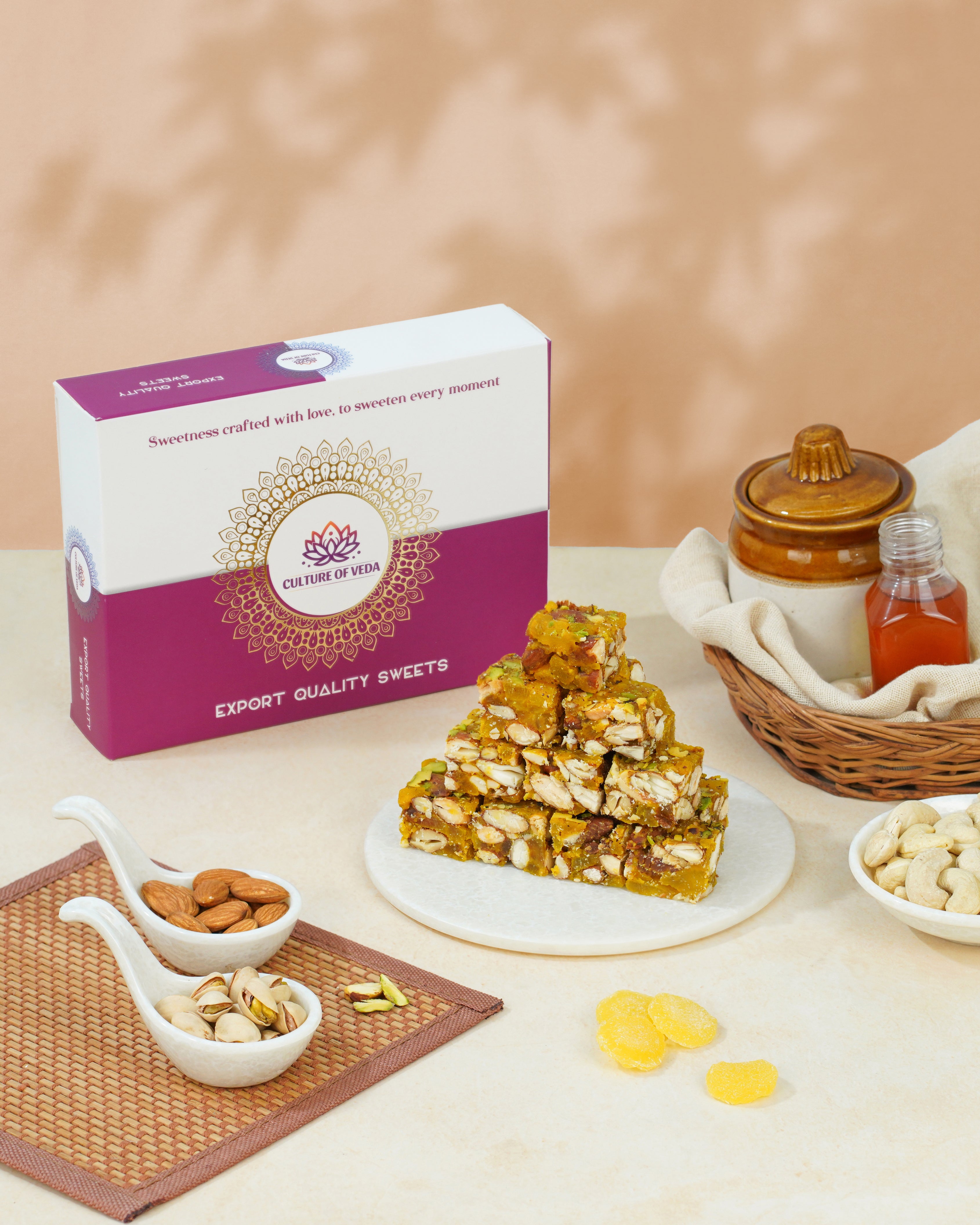 pineapple Dryfruit Barfi