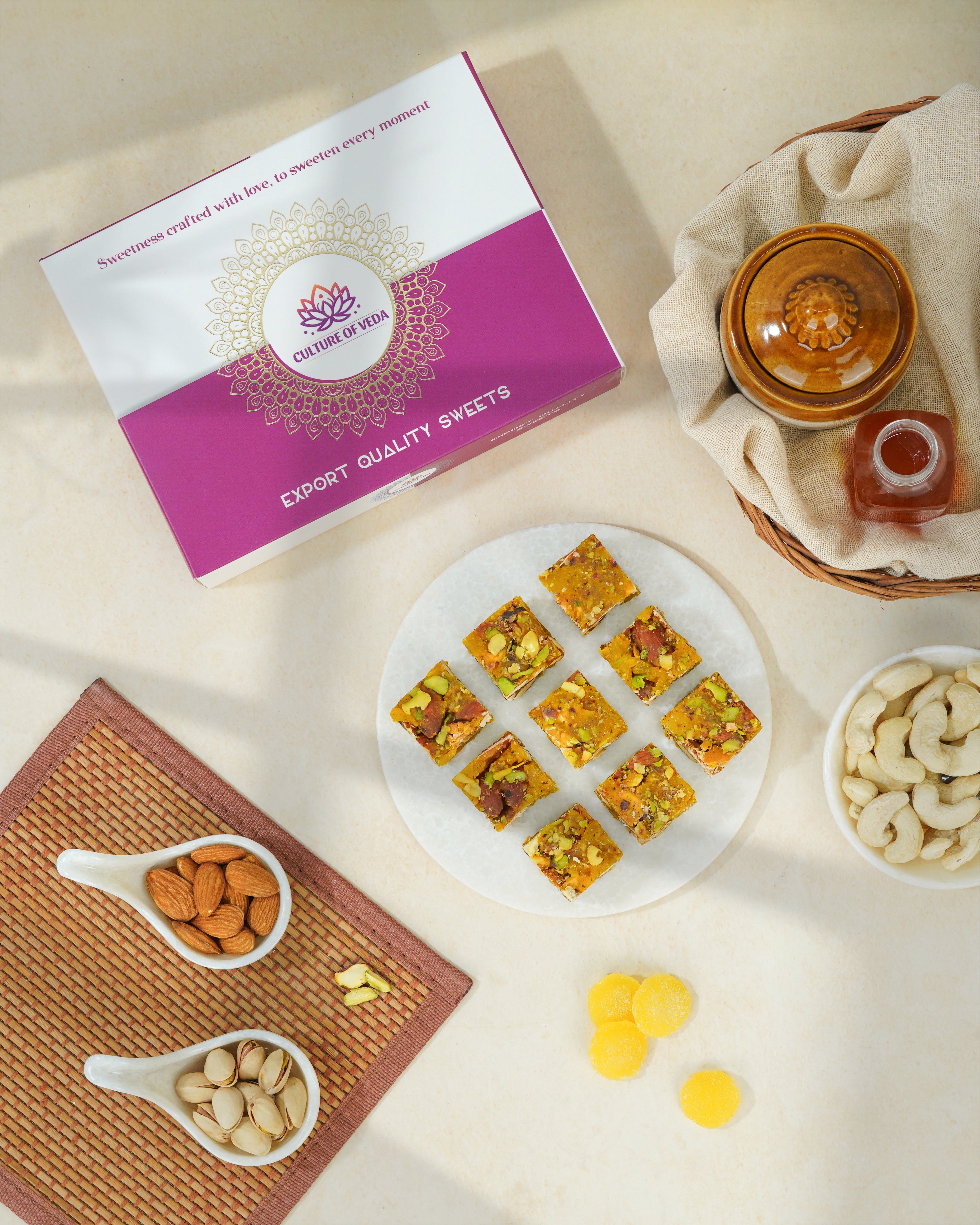 pineapple Dryfruit Barfi